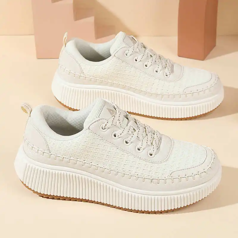 Home Gym Outdoor Ideas - Bruine schoenen Dames Flats Herfstlaarzen Sneakers