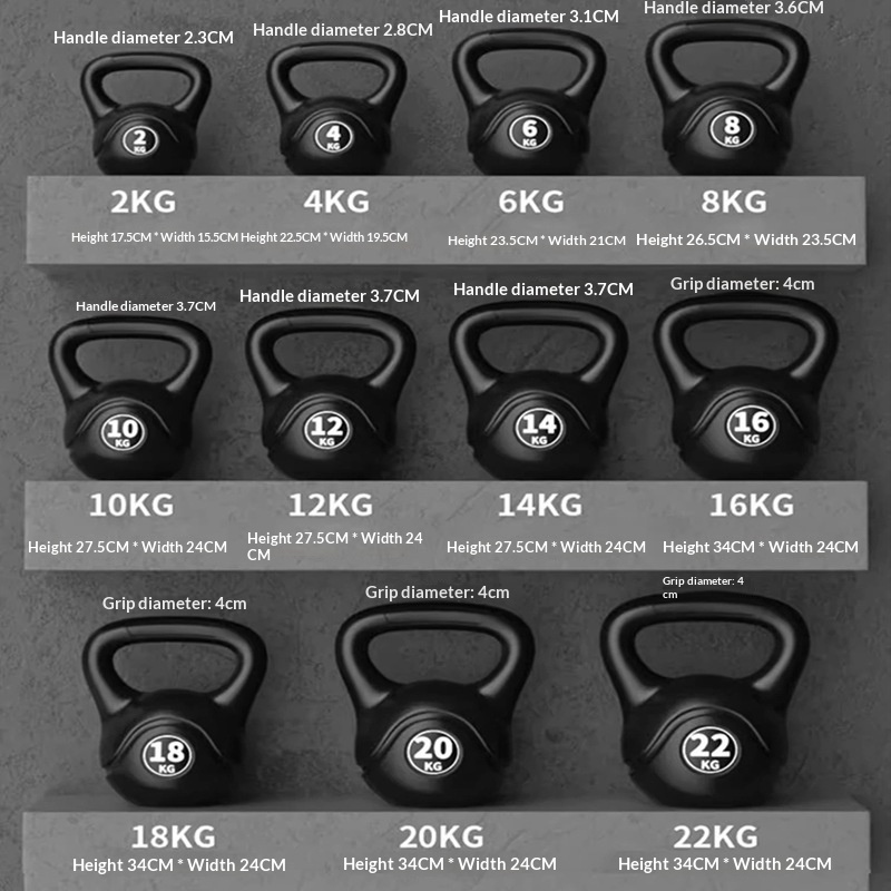 Home Gym Hyrox - 2026 Fitness Verstelbare 8kg Kettlebell Ergonomische