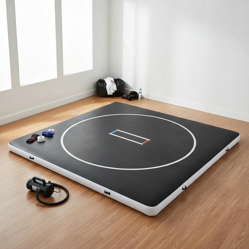 Home Gym Practice - Opblaasbaar grapplingmatras 13x13 ft voor thuisgym,