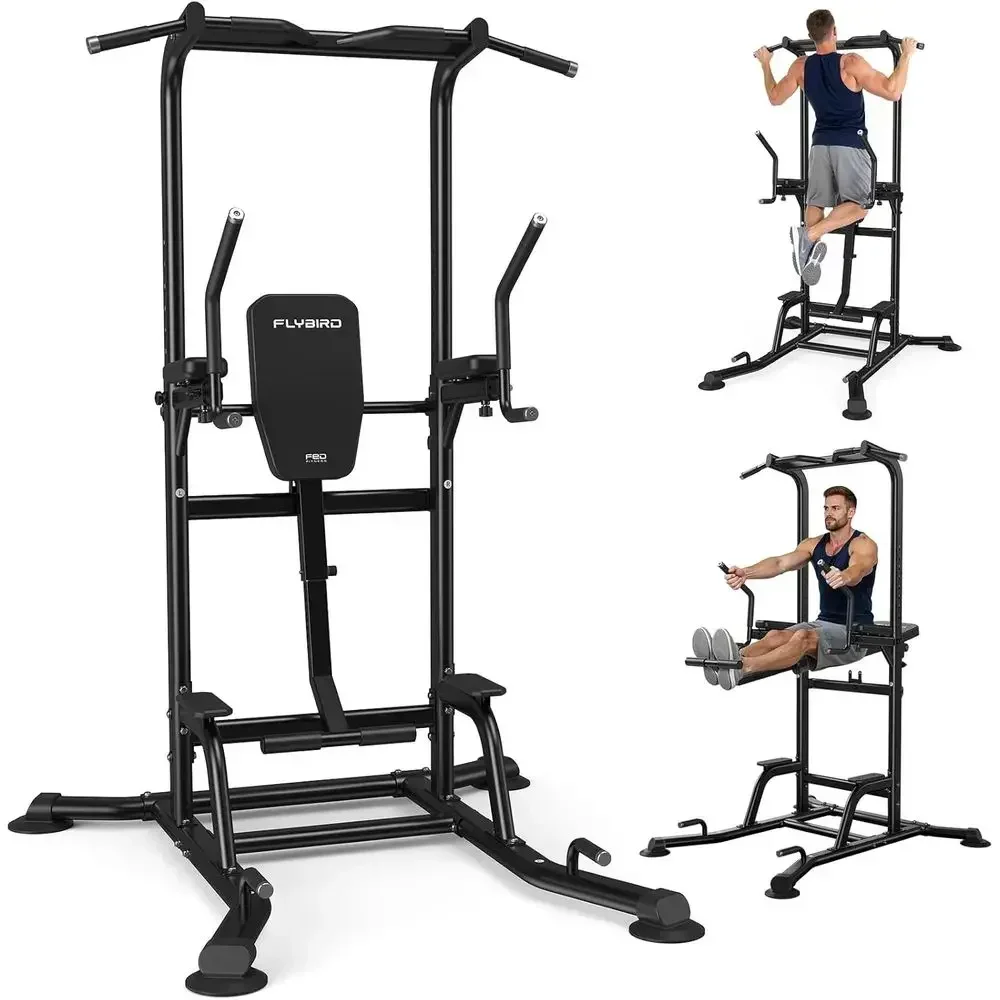 Home Gym Multi Station - Power Tower met ondersteunde knieheffunctie, multifunctionele