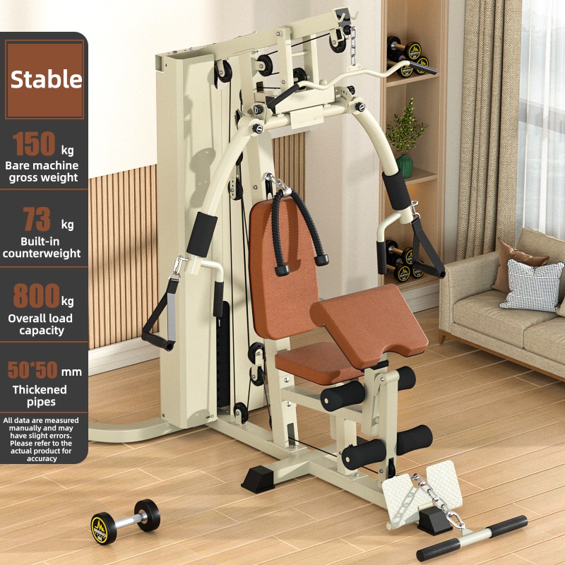 Home Gym Multi Station - Uitgebreide trainingsmachine high-pull fitnessmachine multifunctionele zitborst