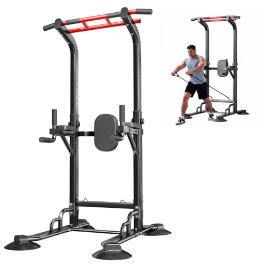 Home Gym Multi Station - Homegym pull-up bar station: zwart stalen,