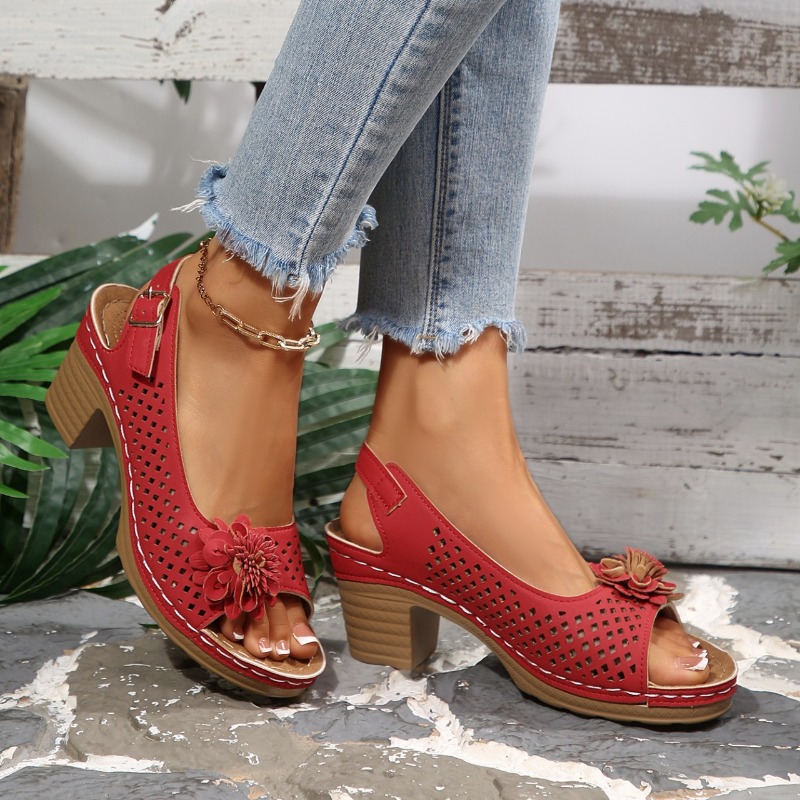 Dames sandalen met chunky hak  - Ankle Strap Attachment recensie en prijs