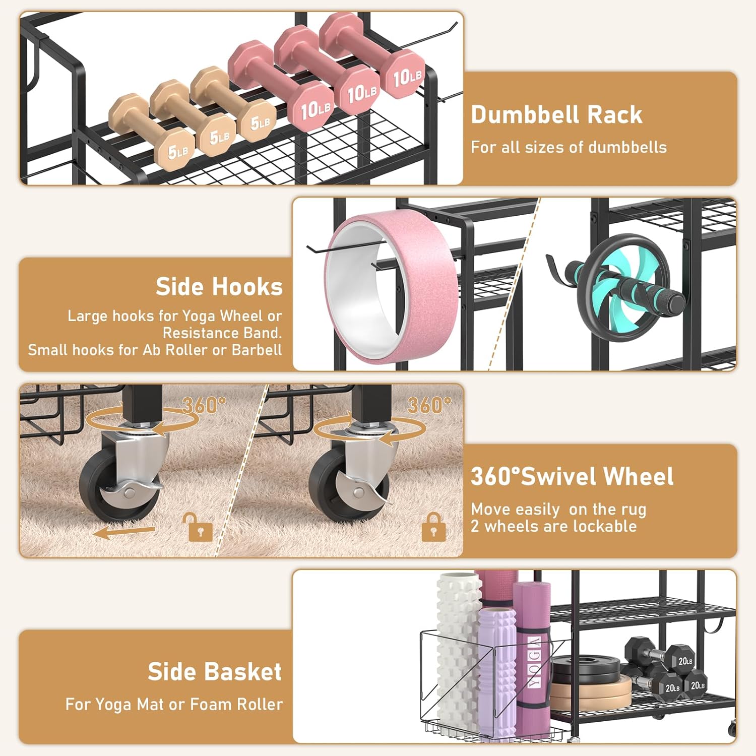 Opbergruimte voor thuisgym, ge - Home Gym Equipments recensie en prijs