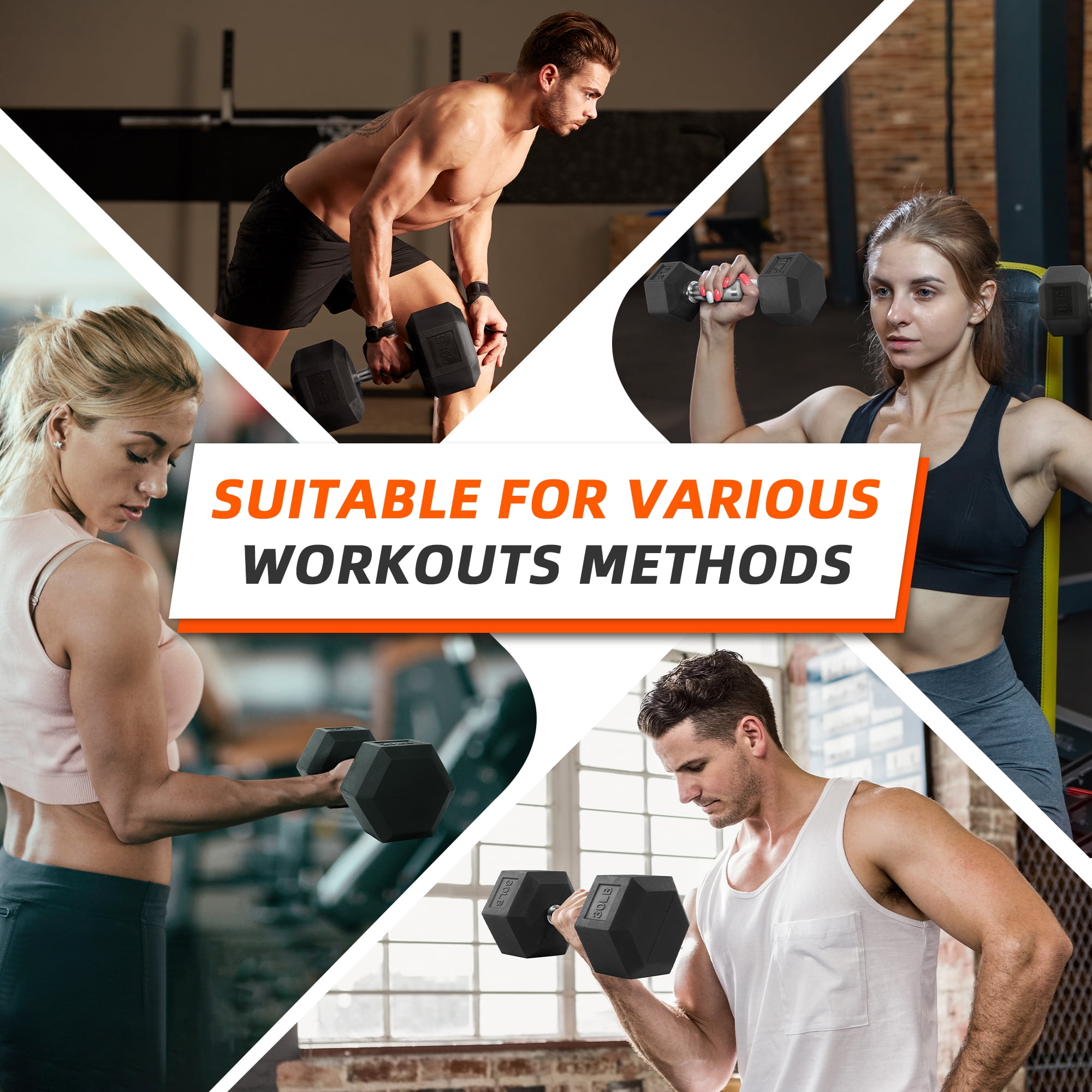 Rubber beklede hex dumbbells 1 - Home Gym Hyrox recensie en prijs