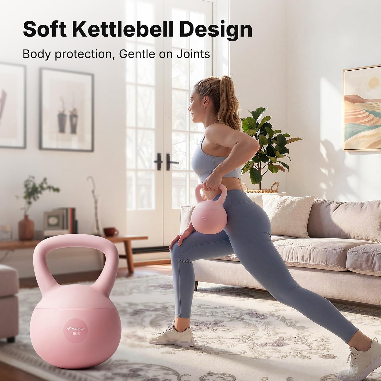 Zachte Kettlebell met brede an - Home Gym Kettler recensie en prijs