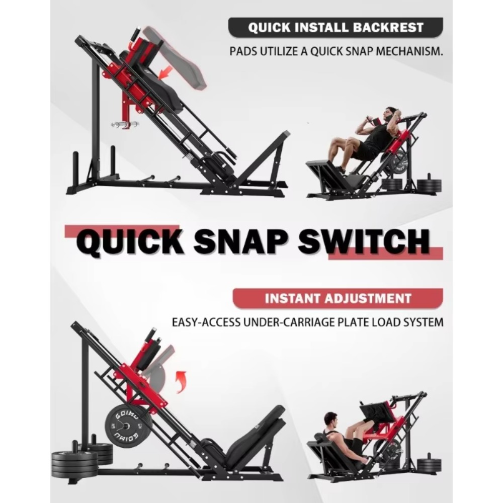 3-in-1 Leg Press Hack Squat Ma - Home Gym Quad Exercises recensie en prijs