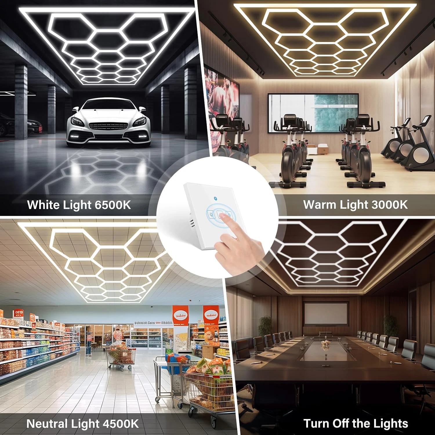 Hexagon Garage Licht LED Lamp  - Home Gym Youtube recensie en prijs