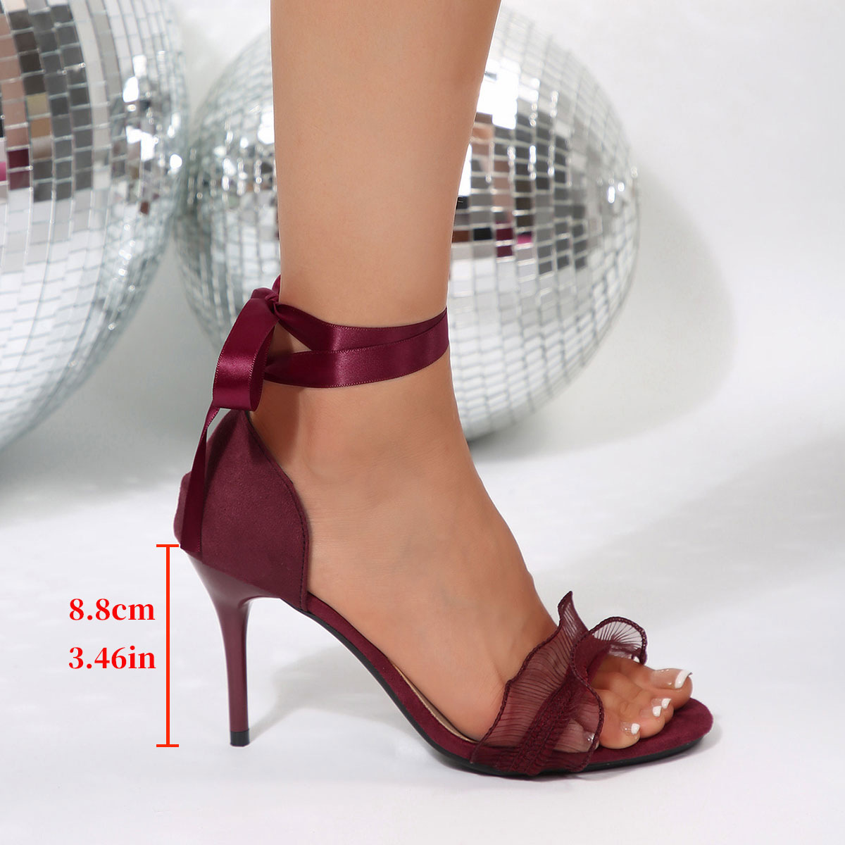 Kant decoratieve zwarte hoge h - Ankle Strap Attachment recensie en prijs